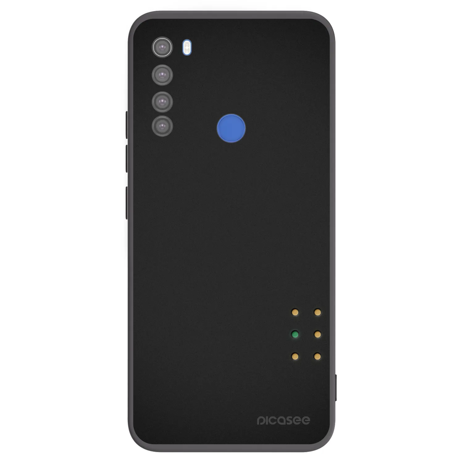 Picasee Μαύρη θήκη σιλικόνης για Xiaomi Redmi Note 8T - Pulse