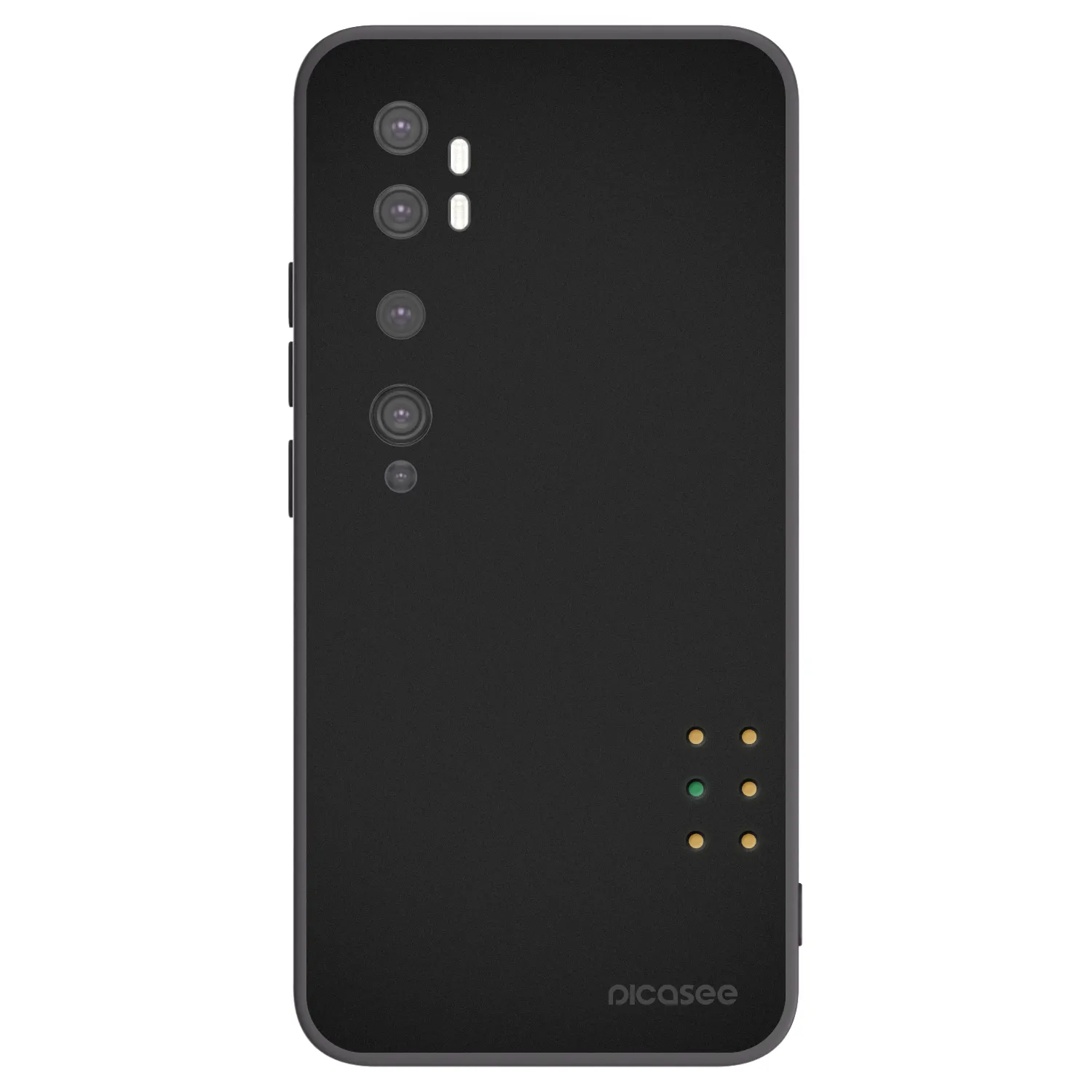 Picasee Μαύρη θήκη σιλικόνης για Xiaomi Mi Note 10 (Pro) - Pulse