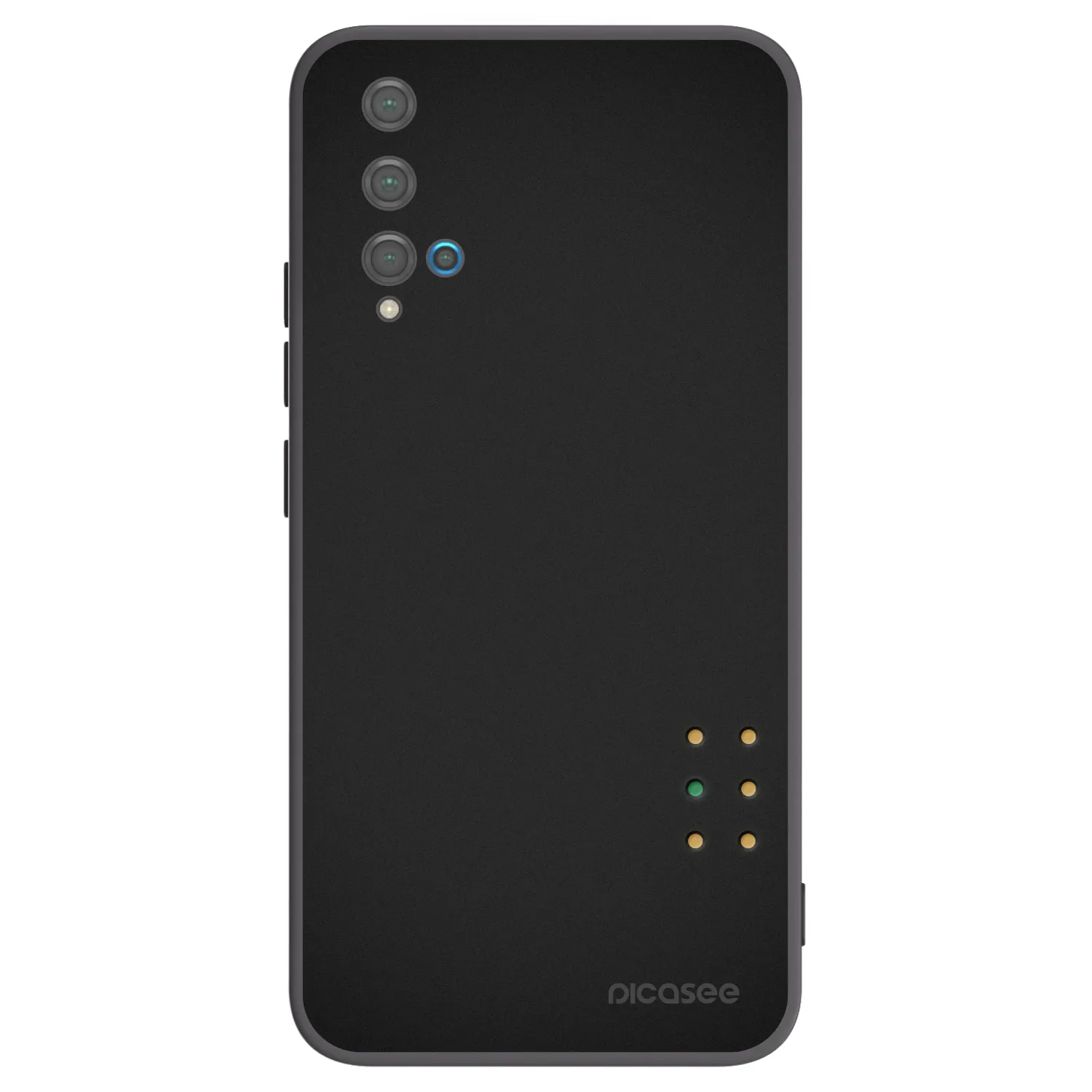 Picasee Μαύρη θήκη σιλικόνης για Huawei Nova 5T - Pulse