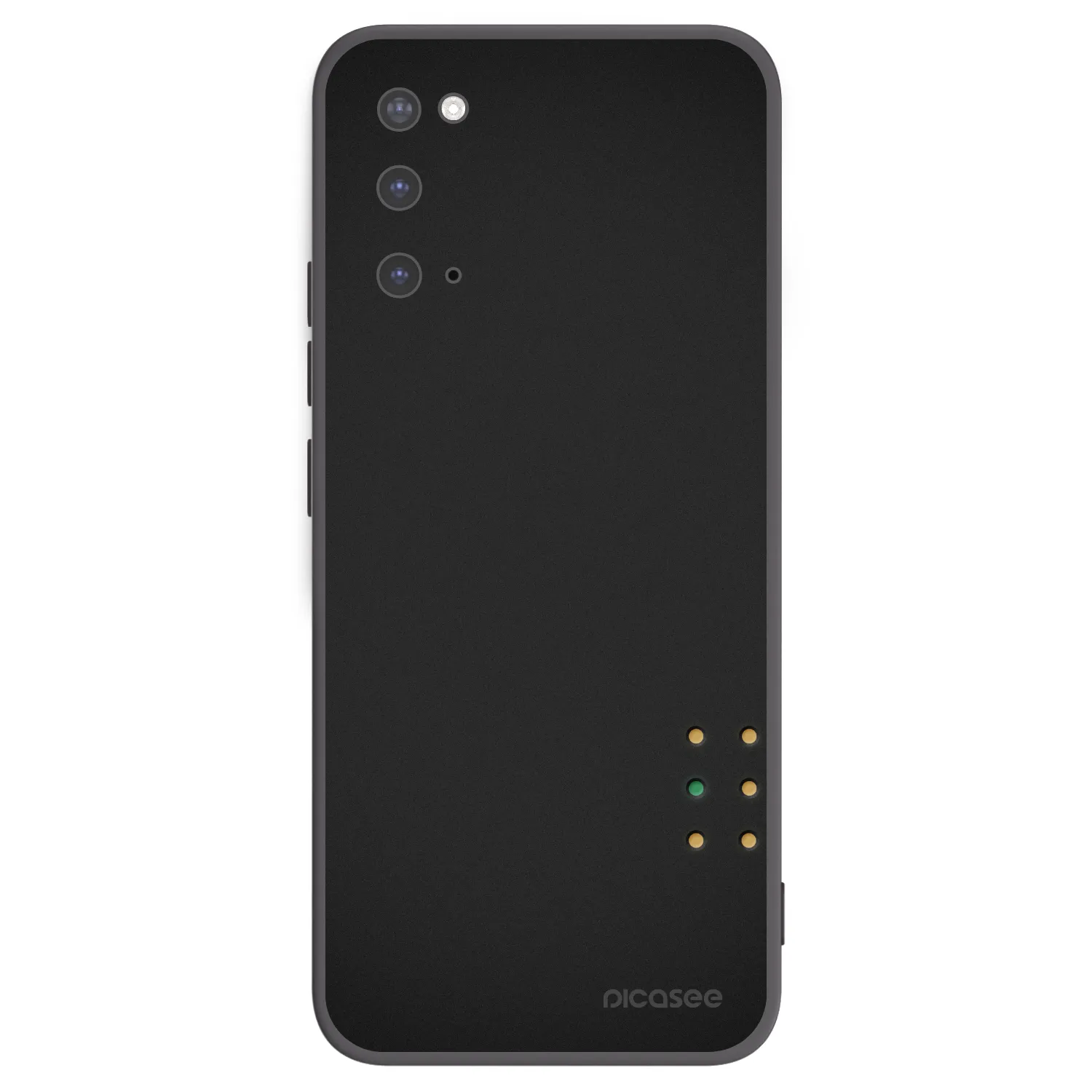 Picasee Μαύρη θήκη σιλικόνης για Samsung Galaxy S20 G980F - Pulse