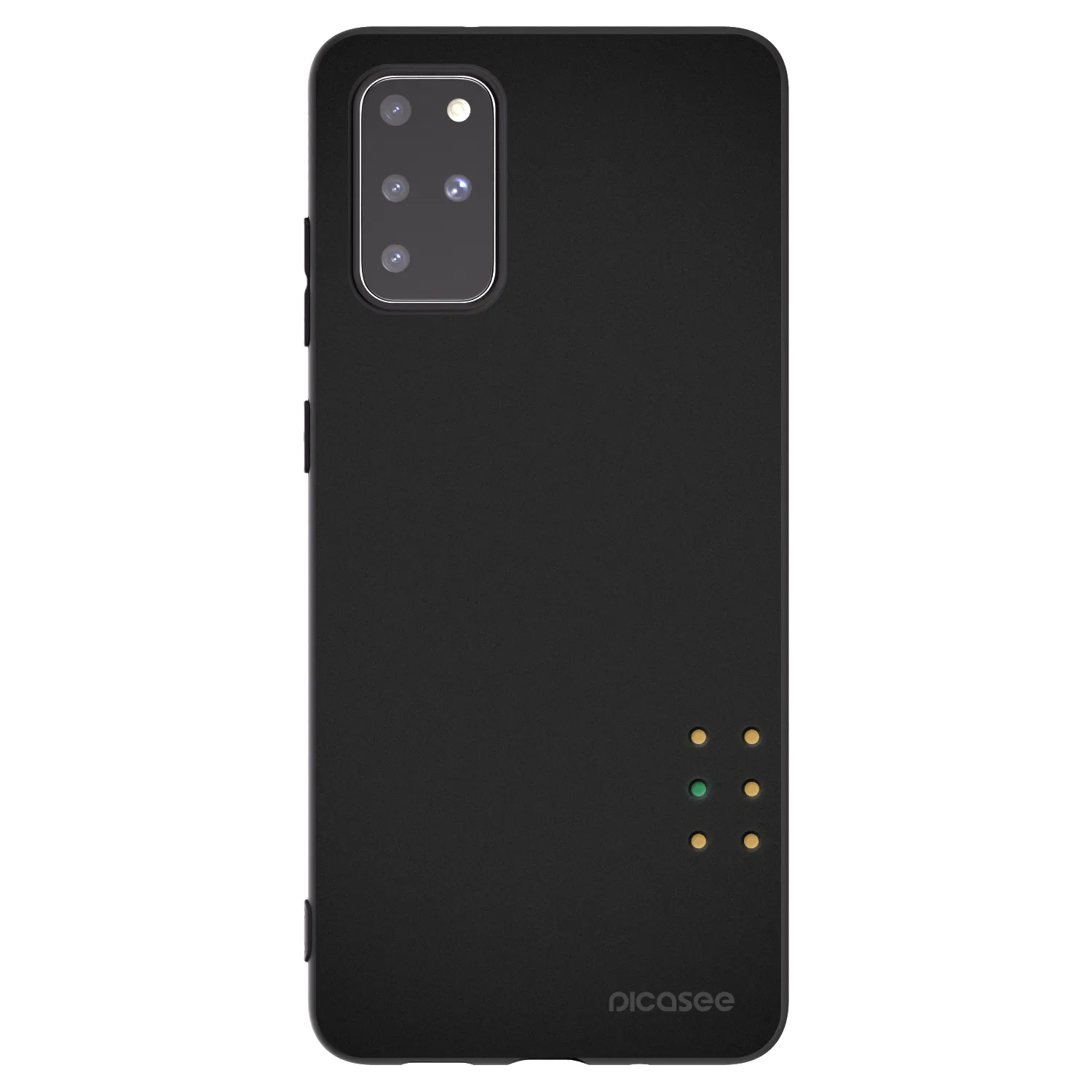 Picasee Μαύρη θήκη σιλικόνης για Samsung Galaxy S20+ G985F - Pulse