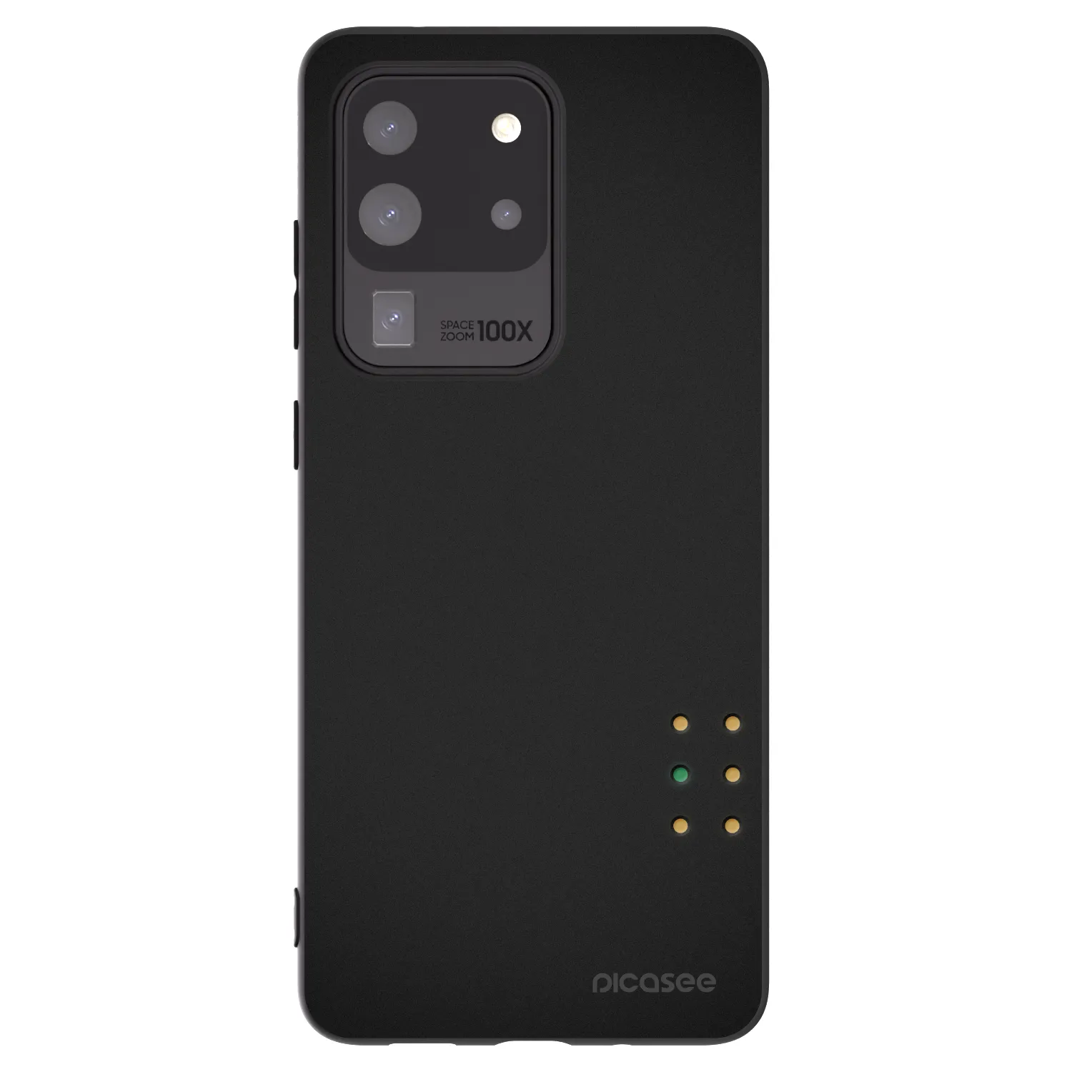 Picasee Μαύρη θήκη σιλικόνης για Samsung Galaxy S20 Ultra 5G G988F - Pulse