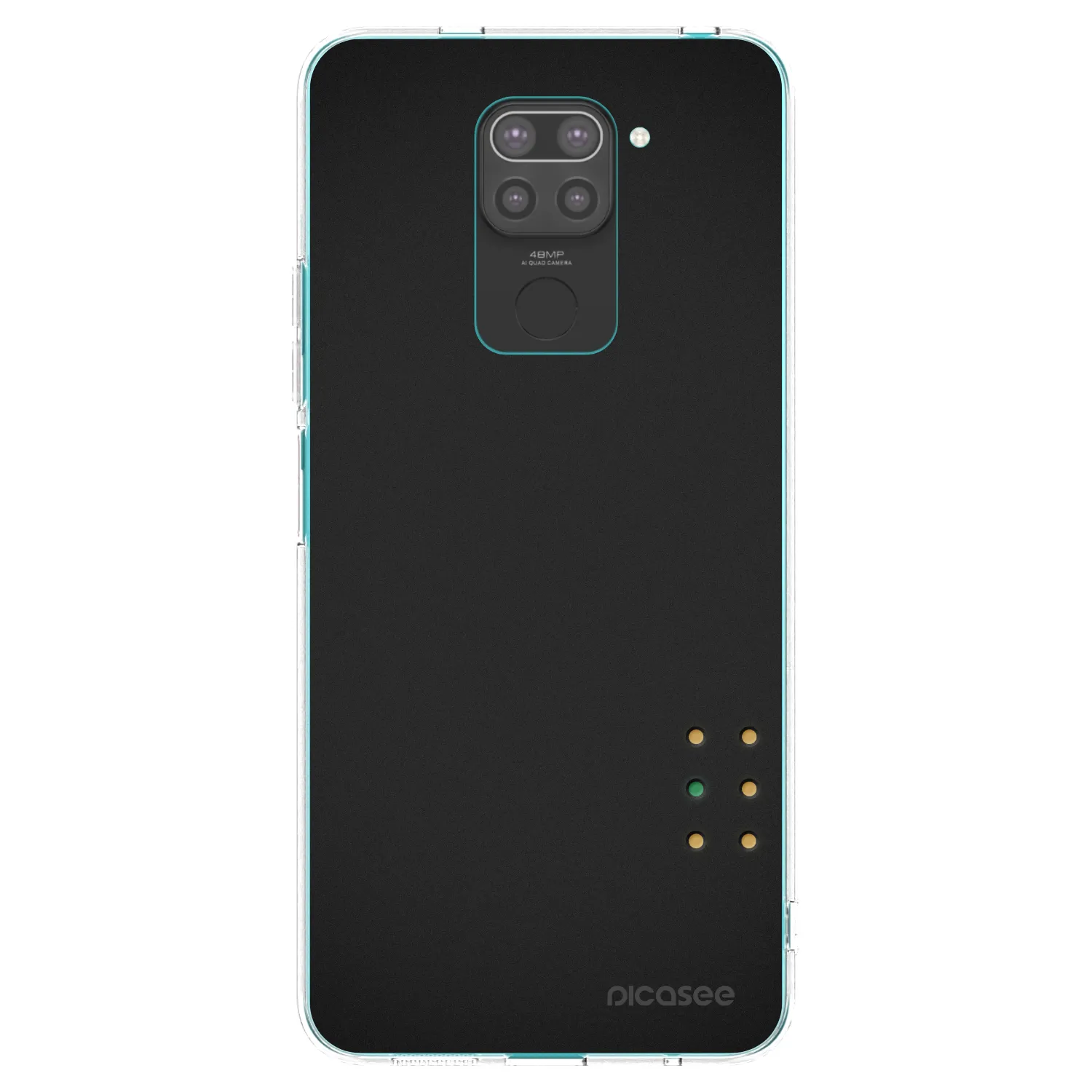 Picasee Μαύρη θήκη σιλικόνης για Xiaomi Redmi Note 9 - Pulse