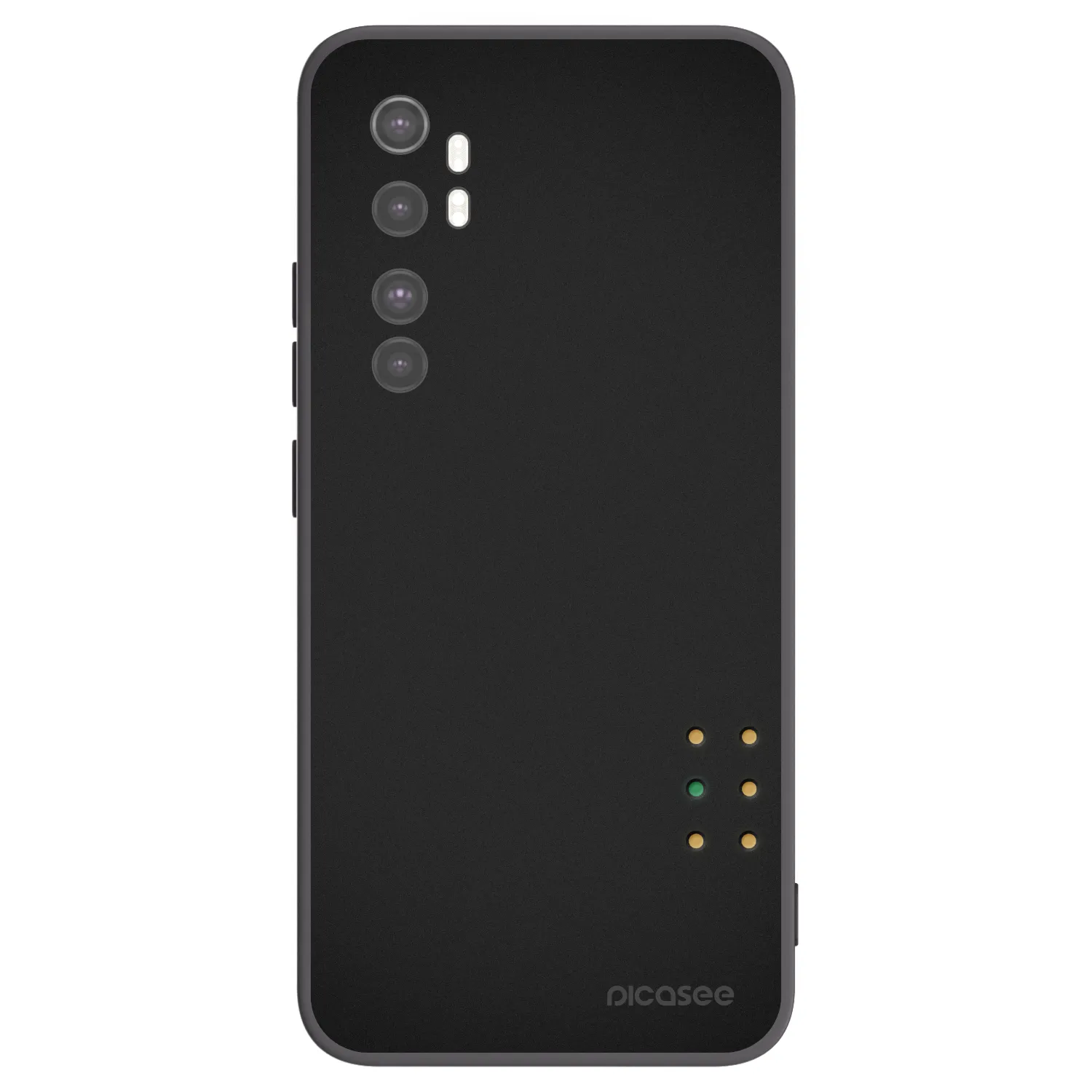Picasee Μαύρη θήκη σιλικόνης για Xiaomi Mi Note 10 Lite - Pulse