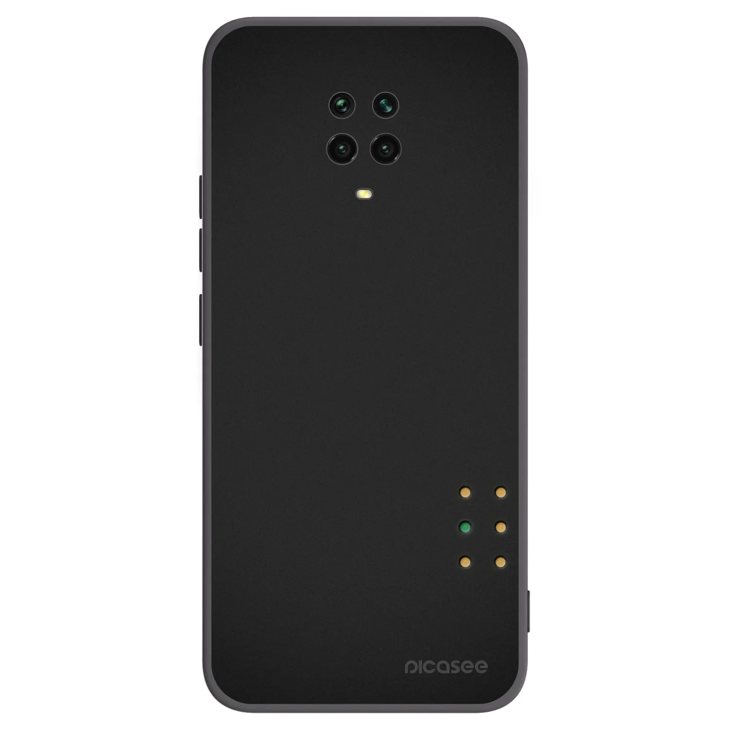 Picasee Μαύρη θήκη σιλικόνης για Xiaomi Redmi Note 9S - Pulse
