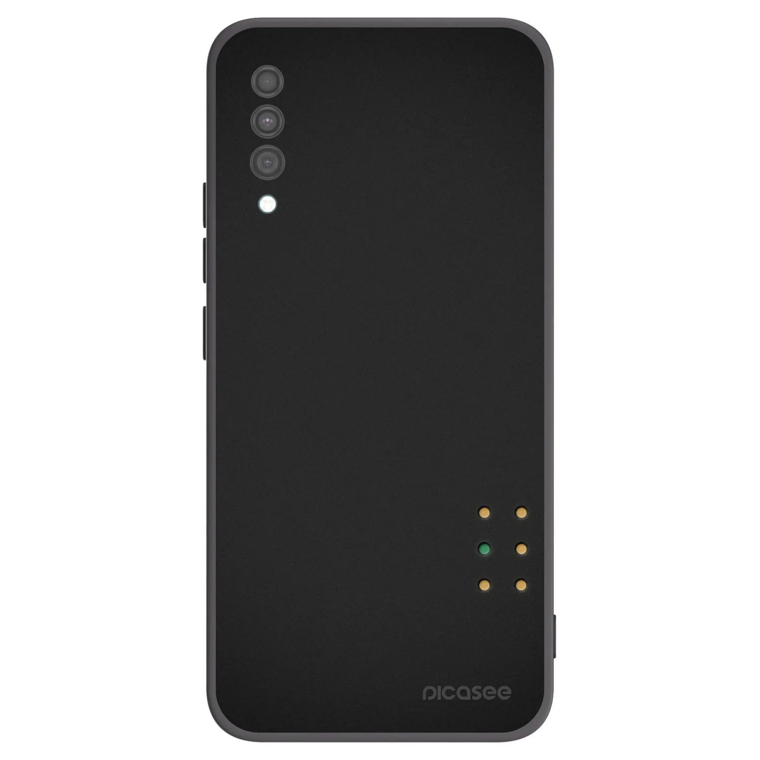 Picasee Μαύρη θήκη σιλικόνης για Samsung Galaxy A30s A307F - Pulse