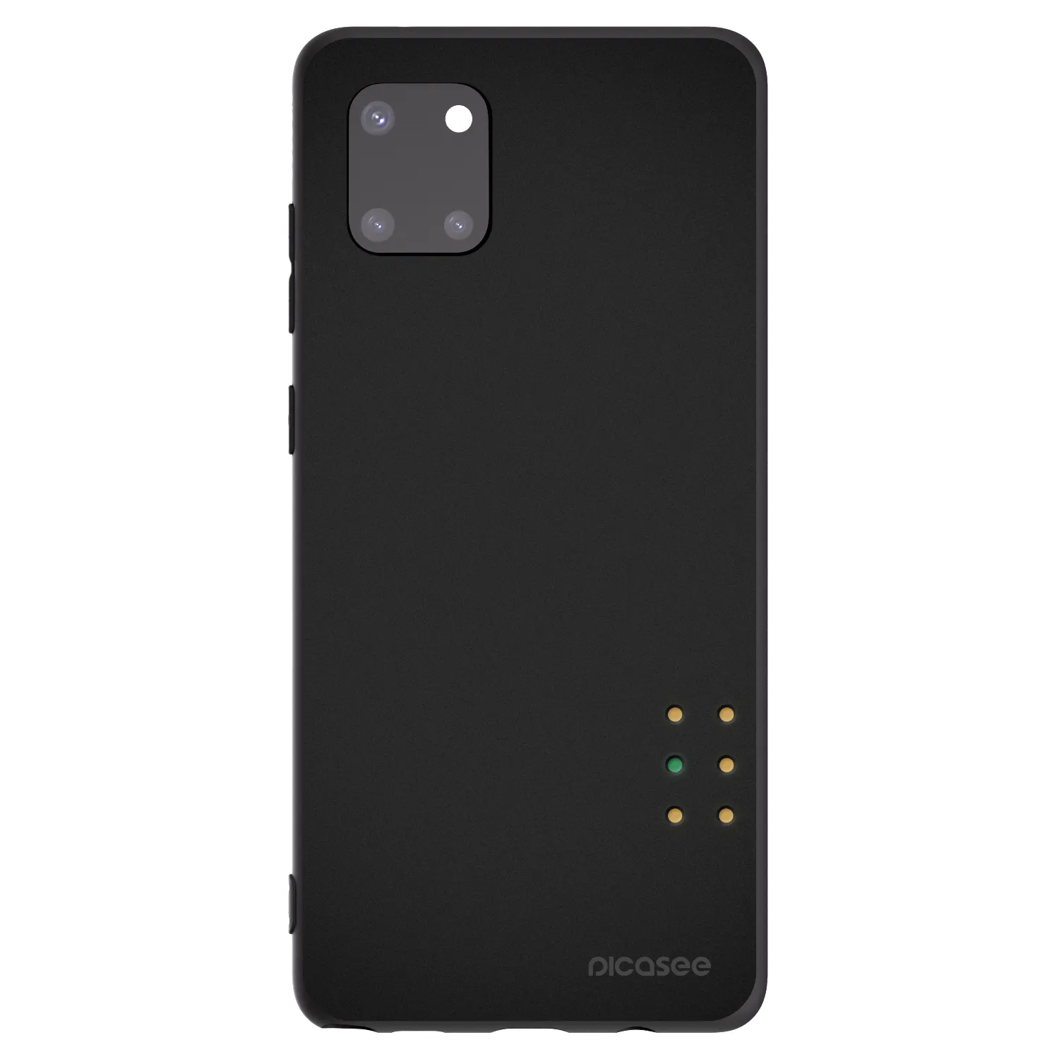 Picasee Μαύρη θήκη σιλικόνης για Samsung Galaxy Note 10 Lite N770F - Pulse