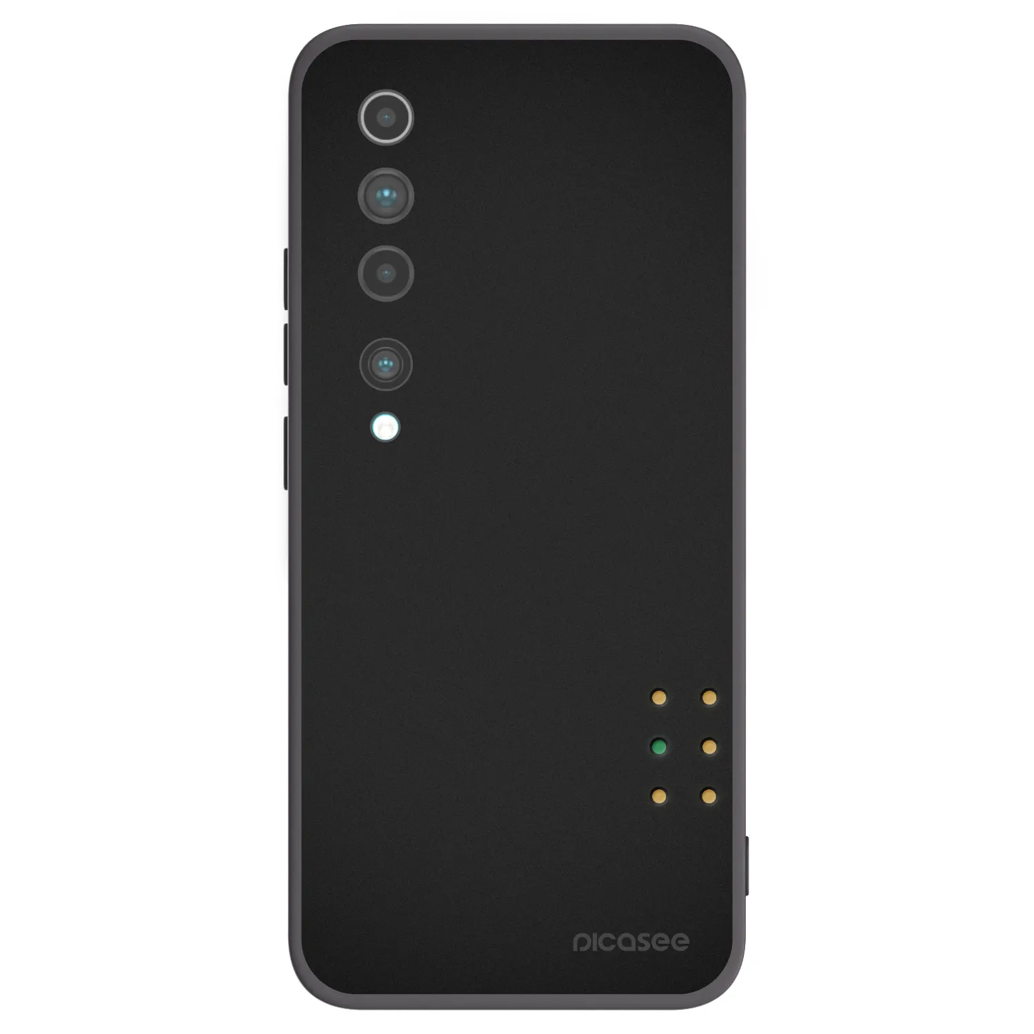 Picasee Μαύρη θήκη σιλικόνης για Xiaomi Mi 10 - Pulse