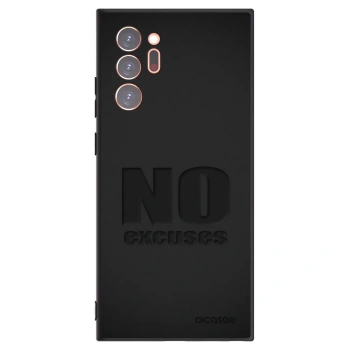 Picasee Μαύρη θήκη σιλικόνης για Samsung Galaxy Note 20 Ultra - No Excuses