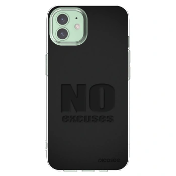 Picasee διαφανής θήκη σιλικόνης Apple iPhone 12 - No Excuses