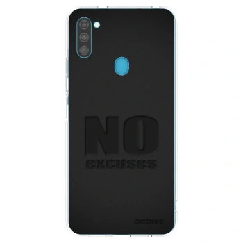 Picasee διαφανής θήκη σιλικόνης Samsung Galaxy M11 - No Excuses