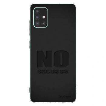 Picasee διαφανής θήκη σιλικόνης Samsung Galaxy M51 M515F - No Excuses