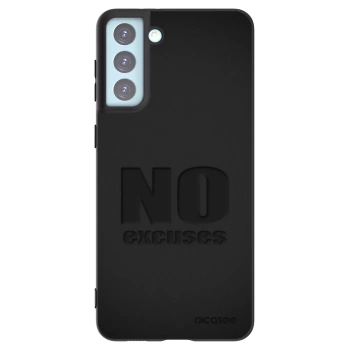 Picasee Μαύρη θήκη σιλικόνης για Samsung Galaxy S21+ 5G G996F - No Excuses