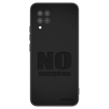 Picasee Μαύρη θήκη σιλικόνης για Samsung Galaxy A42 A426B - No Excuses