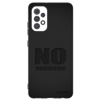 Picasee Μαύρη θήκη σιλικόνης για Samsung Galaxy A32 5G A326B - No Excuses