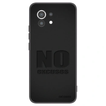 Picasee Μαύρη θήκη σιλικόνης για Xiaomi Mi 11 - No Excuses