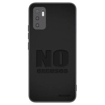Picasee Μαύρη θήκη σιλικόνης για Xiaomi Redmi Note 10 5G - No Excuses