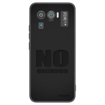 Picasee Μαύρη θήκη σιλικόνης για Xiaomi Mi 11 Ultra - No Excuses