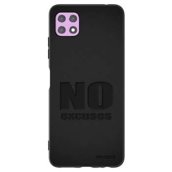 Picasee Μαύρη θήκη σιλικόνης για Samsung Galaxy A22 A226B 5G - No Excuses