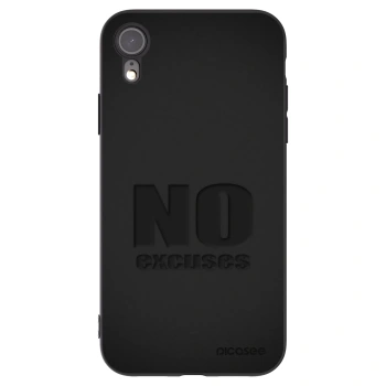 Picasee Μαύρη θήκη σιλικόνης για Apple iPhone 6 Plus/6S Plus - No Excuses