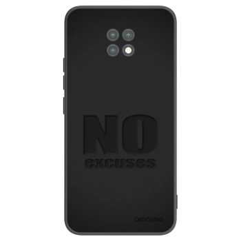 Picasee Μαύρη θήκη σιλικόνης για Xiaomi Redmi Note 9T - No Excuses