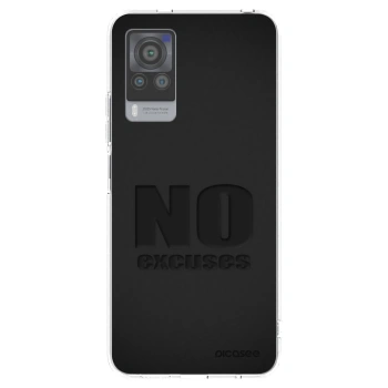 Picasee διαφανής θήκη σιλικόνης Vivo X60 Pro 5G - No Excuses