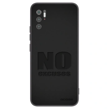 Picasee Μαύρη θήκη σιλικόνης για Xiaomi Poco M3 Pro 5G - No Excuses