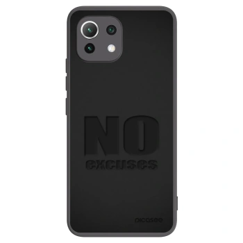 Picasee Μαύρη θήκη σιλικόνης για Xiaomi 11 Lite 5G NE - No Excuses