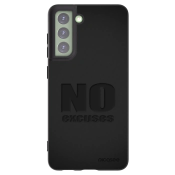 Picasee Μαύρη θήκη σιλικόνης για Samsung Galaxy S21 FE 5G - No Excuses