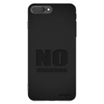 Picasee διαφανής θήκη σιλικόνης Apple iPhone 7 Plus - No Excuses