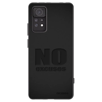 Picasee Μαύρη θήκη σιλικόνης για Xiaomi Redmi Note 11 Pro - No Excuses