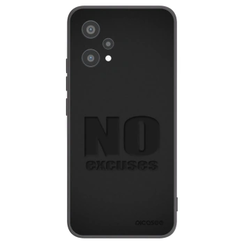 Picasee Μαύρη θήκη σιλικόνης για Realme 9 Pro 5G - No Excuses