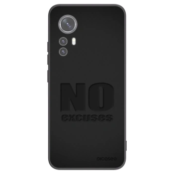 Picasee Μαύρη θήκη σιλικόνης για Xiaomi 12 - No Excuses