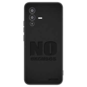 Picasee Μαύρη θήκη σιλικόνης για Vivo V23 5G - No Excuses
