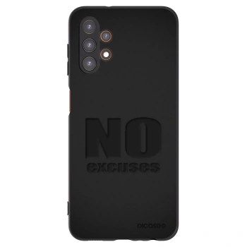 Picasee Μαύρη θήκη σιλικόνης για Samsung Galaxy A13 4G A135 - No Excuses