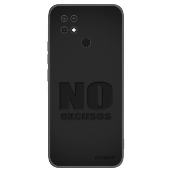 Picasee Μαύρη θήκη σιλικόνης για Xiaomi Redmi 10C - No Excuses