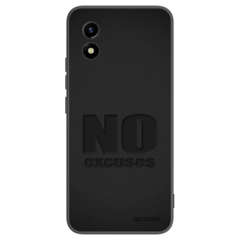 Picasee Μαύρη θήκη σιλικόνης για Vivo Y01 - No Excuses