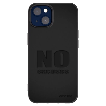 Picasee Μαύρη θήκη σιλικόνης για Apple iPhone 14 - No Excuses