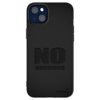 Picasee Μαύρη θήκη σιλικόνης για Apple iPhone 14 Plus - No Excuses
