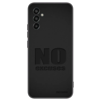 Picasee Μαύρη θήκη σιλικόνης για Samsung Galaxy M13 M135F - No Excuses