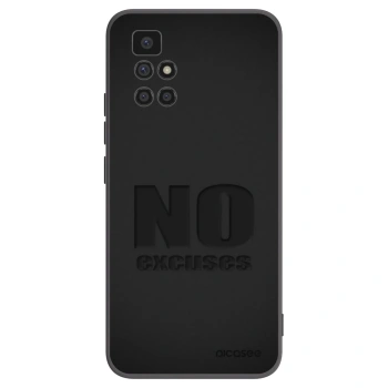 Picasee Μαύρη θήκη σιλικόνης για Xiaomi Redmi 10 (2022) - No Excuses