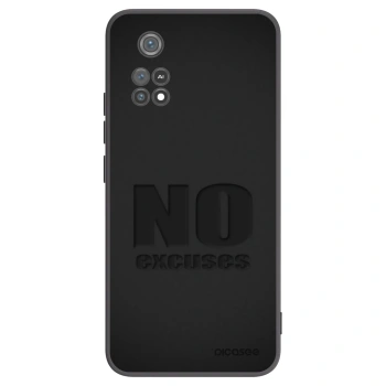 Picasee Μαύρη θήκη σιλικόνης για Xiaomi Poco M4 Pro - No Excuses