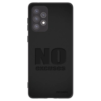 Picasee Μαύρη θήκη σιλικόνης για Samsung Galaxy A73 5G - No Excuses