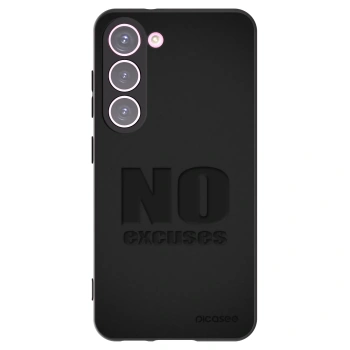 Picasee Μαύρη θήκη σιλικόνης για Samsung Galaxy S23 5G - No Excuses