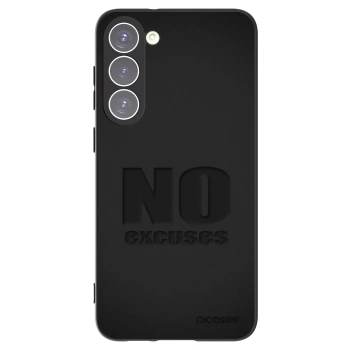 Picasee Μαύρη θήκη σιλικόνης για Samsung Galaxy S23+ 5G - No Excuses