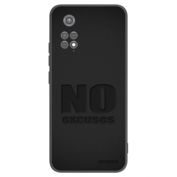 Picasee Μαύρη θήκη σιλικόνης για Xiaomi Redmi Note 11S 5G - No Excuses