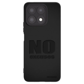 Picasee Μαύρη θήκη σιλικόνης για Honor X8a - No Excuses