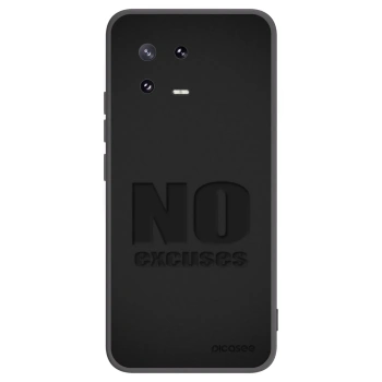Picasee Μαύρη θήκη σιλικόνης για Xiaomi 13 Pro - No Excuses