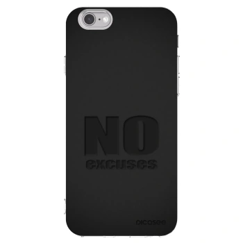 Picasee διαφανής θήκη σιλικόνης Apple iPhone 6/6S - No Excuses