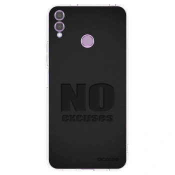 Picasee διαφανής θήκη σιλικόνης Honor 8X - No Excuses